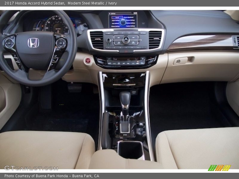 Modern Steel Metallic / Ivory 2017 Honda Accord Hybrid Sedan