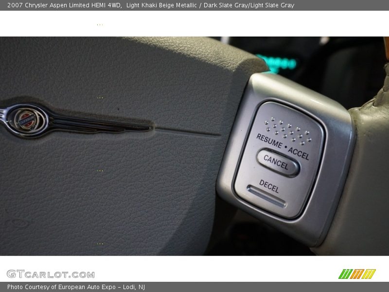 Light Khaki Beige Metallic / Dark Slate Gray/Light Slate Gray 2007 Chrysler Aspen Limited HEMI 4WD