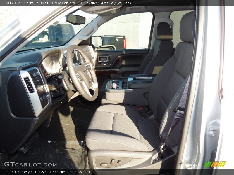 Quicksilver Metallic / Jet Black 2017 GMC Sierra 1500 SLE Crew Cab 4WD