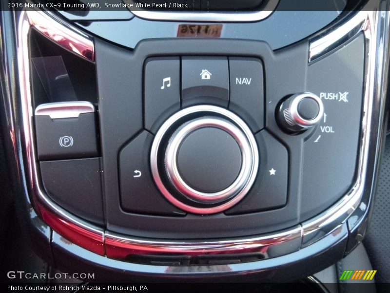 Snowflake White Pearl / Black 2016 Mazda CX-9 Touring AWD
