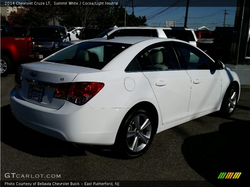 Summit White / Cocoa/Light Neutral 2014 Chevrolet Cruze LT