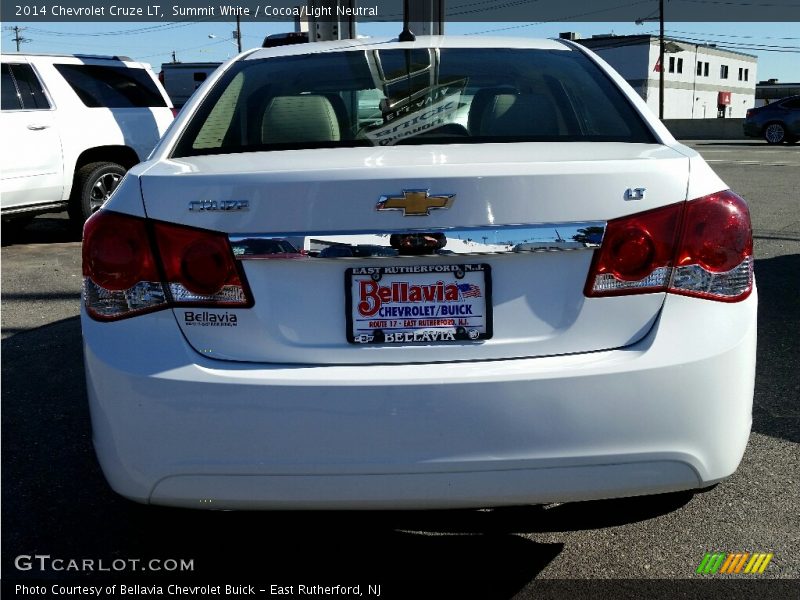 Summit White / Cocoa/Light Neutral 2014 Chevrolet Cruze LT