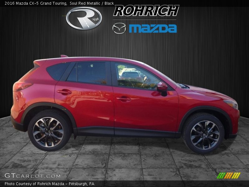 Soul Red Metallic / Black 2016 Mazda CX-5 Grand Touring