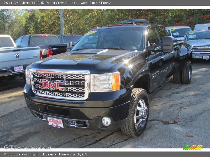 Onyx Black / Ebony 2011 GMC Sierra 3500HD Denali Crew Cab 4x4