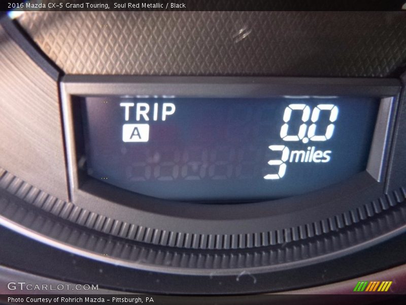 Soul Red Metallic / Black 2016 Mazda CX-5 Grand Touring