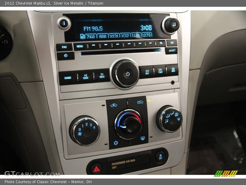 Silver Ice Metallic / Titanium 2012 Chevrolet Malibu LS