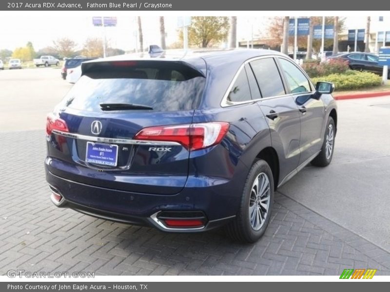 Fathom Blue Pearl / Graystone 2017 Acura RDX Advance