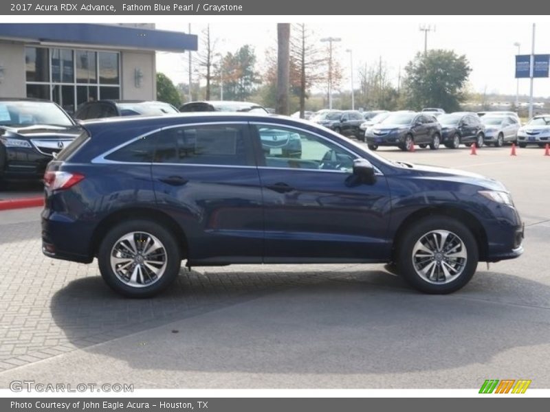 Fathom Blue Pearl / Graystone 2017 Acura RDX Advance