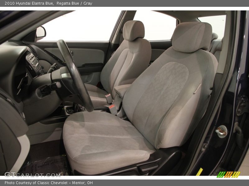 Regatta Blue / Gray 2010 Hyundai Elantra Blue