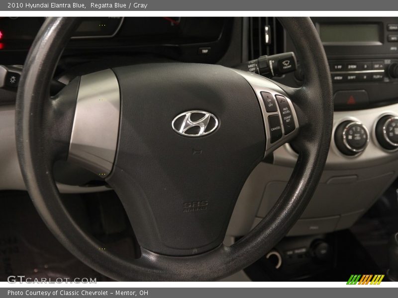 Regatta Blue / Gray 2010 Hyundai Elantra Blue