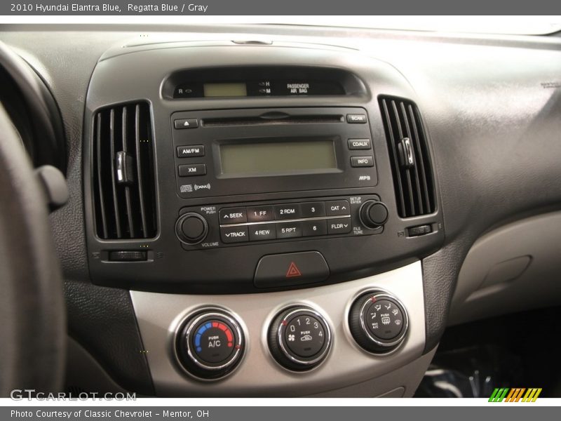 Regatta Blue / Gray 2010 Hyundai Elantra Blue