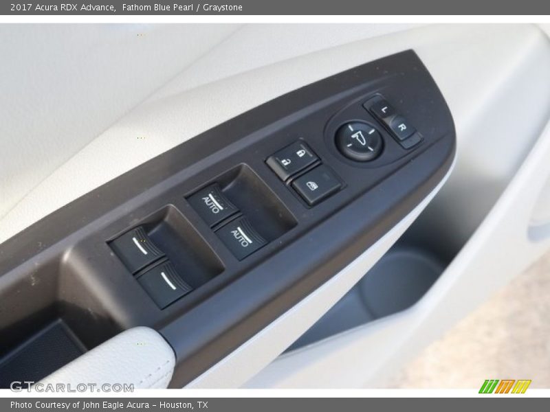 Fathom Blue Pearl / Graystone 2017 Acura RDX Advance