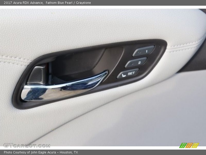 Fathom Blue Pearl / Graystone 2017 Acura RDX Advance