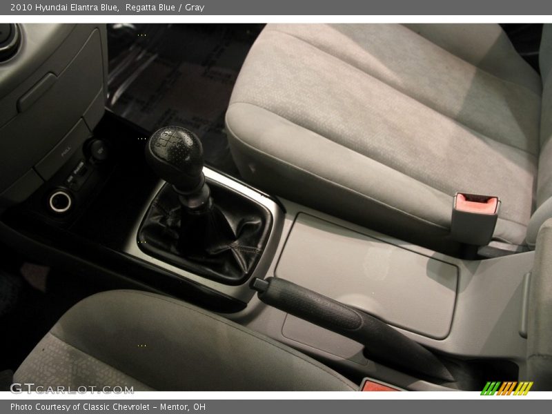Regatta Blue / Gray 2010 Hyundai Elantra Blue