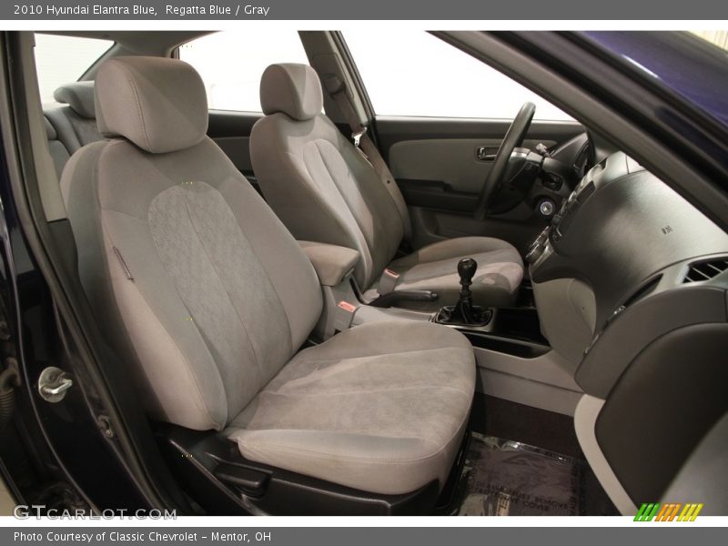 Regatta Blue / Gray 2010 Hyundai Elantra Blue