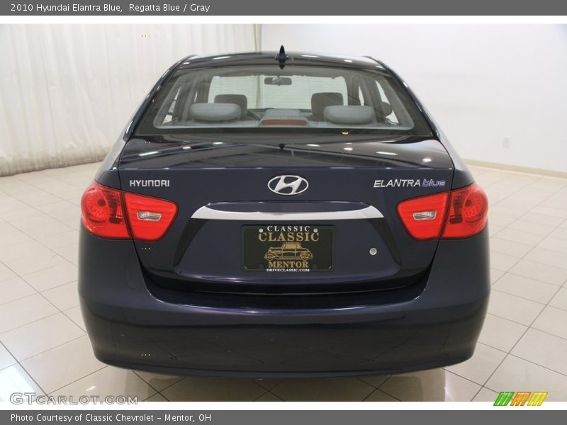 Regatta Blue / Gray 2010 Hyundai Elantra Blue