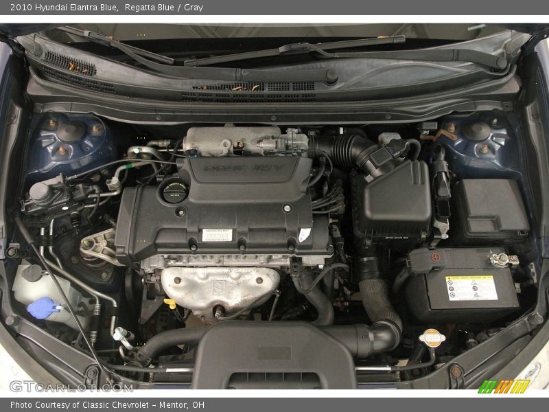 Regatta Blue / Gray 2010 Hyundai Elantra Blue