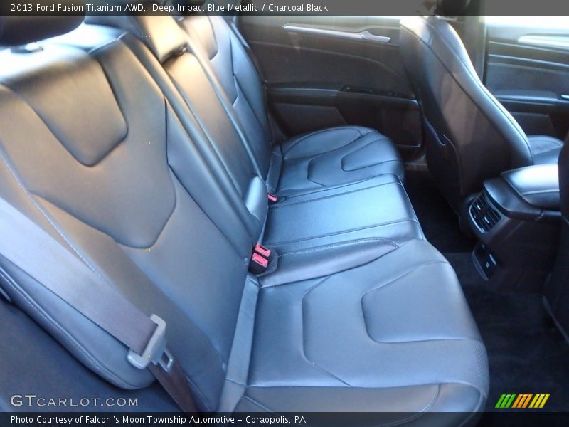 Deep Impact Blue Metallic / Charcoal Black 2013 Ford Fusion Titanium AWD