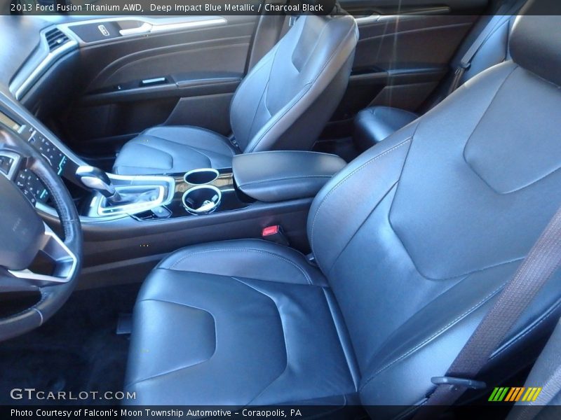 Deep Impact Blue Metallic / Charcoal Black 2013 Ford Fusion Titanium AWD