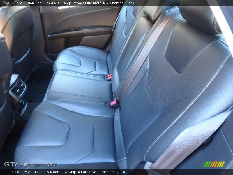 Deep Impact Blue Metallic / Charcoal Black 2013 Ford Fusion Titanium AWD