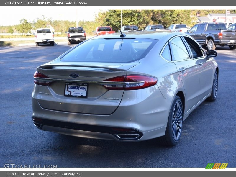 White Gold / Ebony 2017 Ford Fusion Titanium