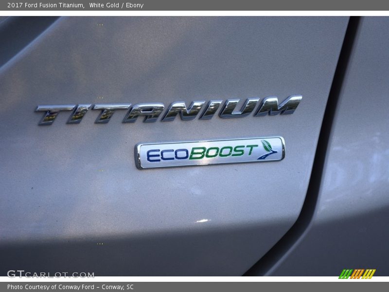 White Gold / Ebony 2017 Ford Fusion Titanium