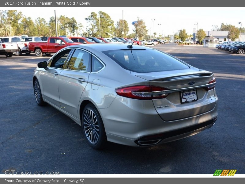 White Gold / Ebony 2017 Ford Fusion Titanium