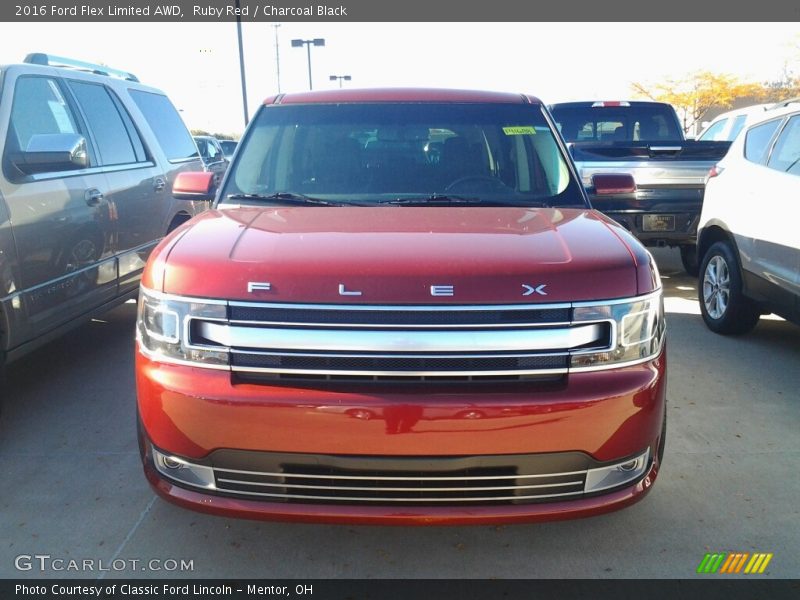 Ruby Red / Charcoal Black 2016 Ford Flex Limited AWD