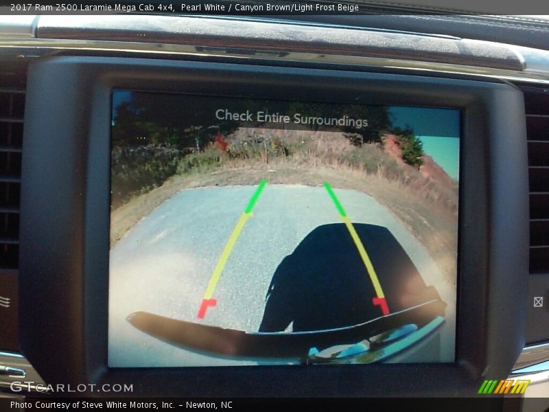 Pearl White / Canyon Brown/Light Frost Beige 2017 Ram 2500 Laramie Mega Cab 4x4