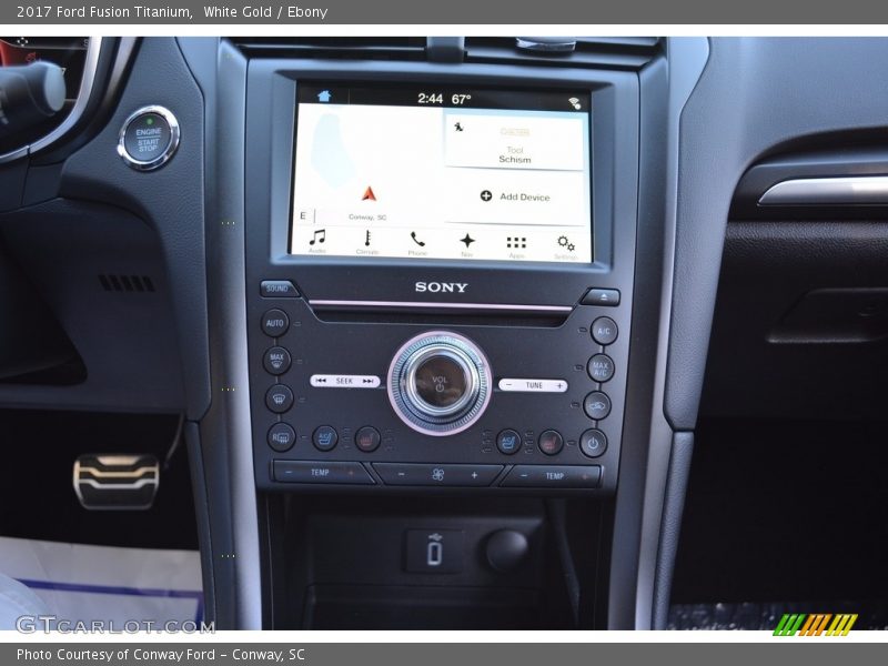 White Gold / Ebony 2017 Ford Fusion Titanium