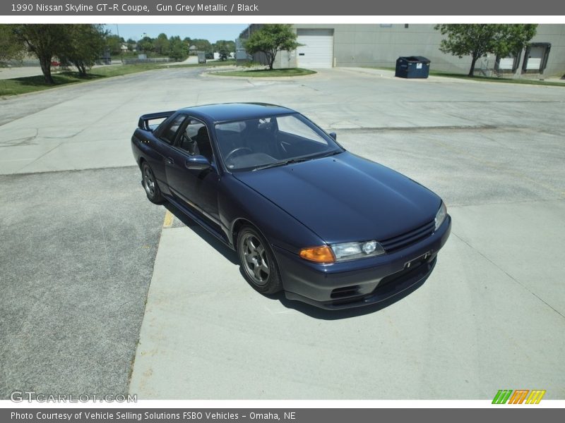 Gun Grey Metallic / Black 1990 Nissan Skyline GT-R Coupe