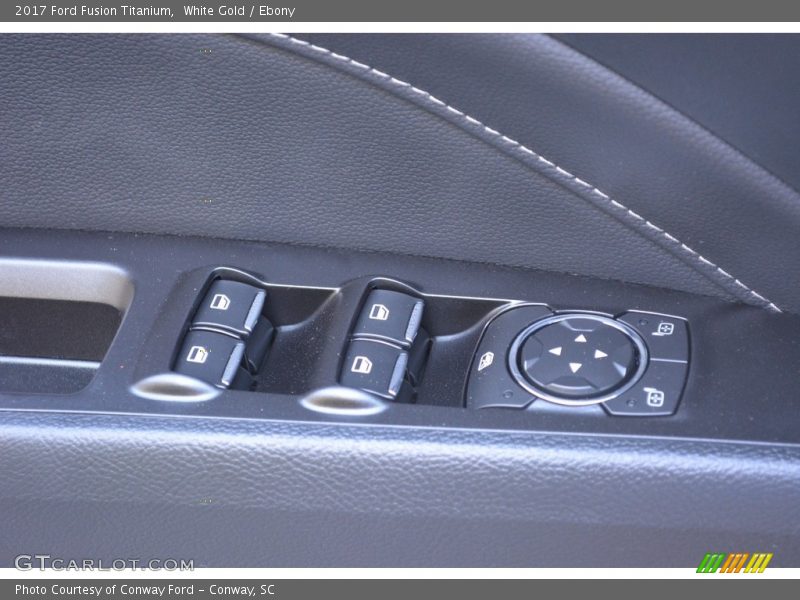 White Gold / Ebony 2017 Ford Fusion Titanium
