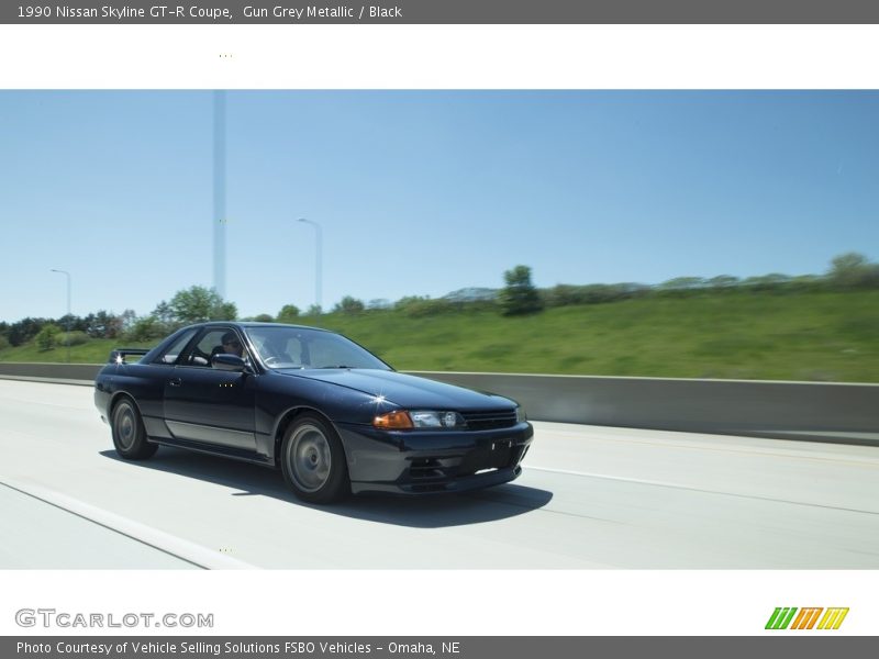 Gun Grey Metallic / Black 1990 Nissan Skyline GT-R Coupe