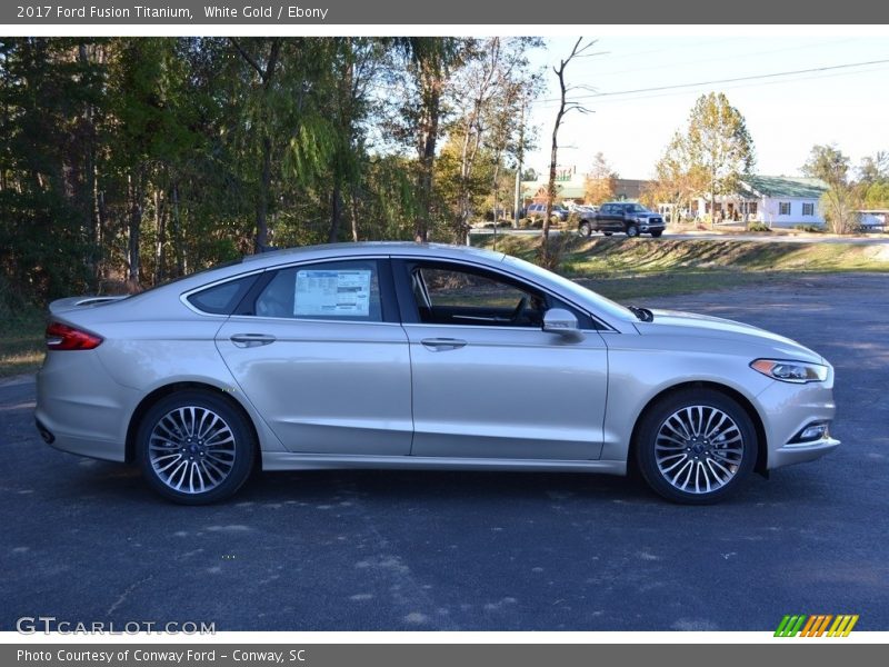 White Gold / Ebony 2017 Ford Fusion Titanium