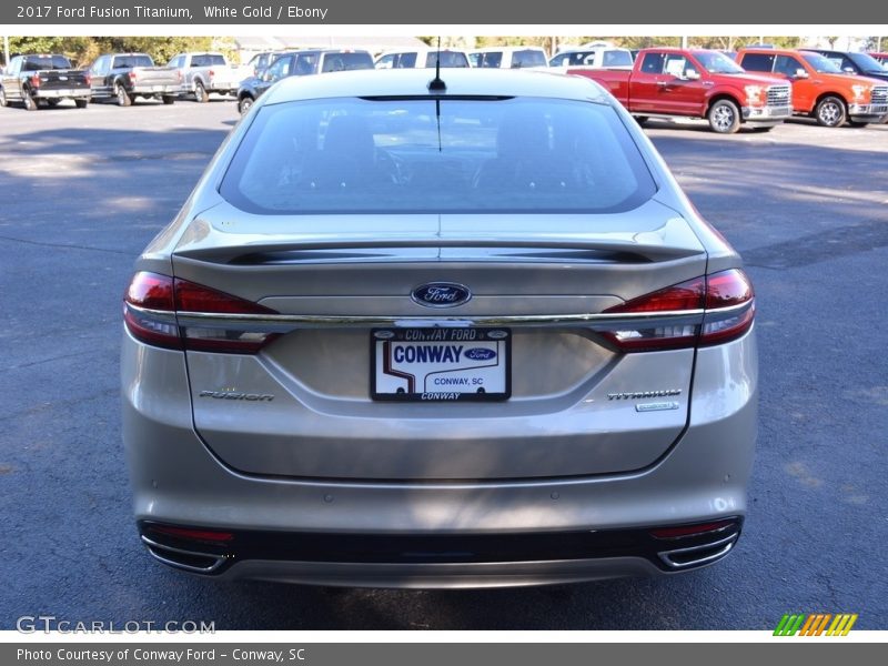 White Gold / Ebony 2017 Ford Fusion Titanium