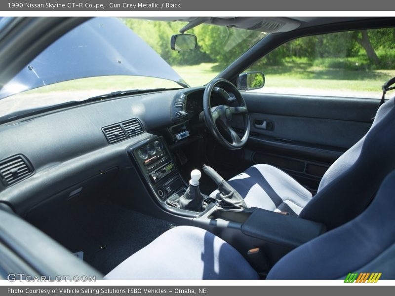Gun Grey Metallic / Black 1990 Nissan Skyline GT-R Coupe