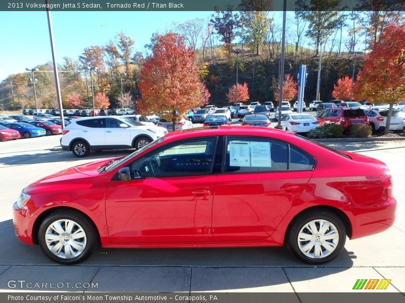 Tornado Red / Titan Black 2013 Volkswagen Jetta S Sedan