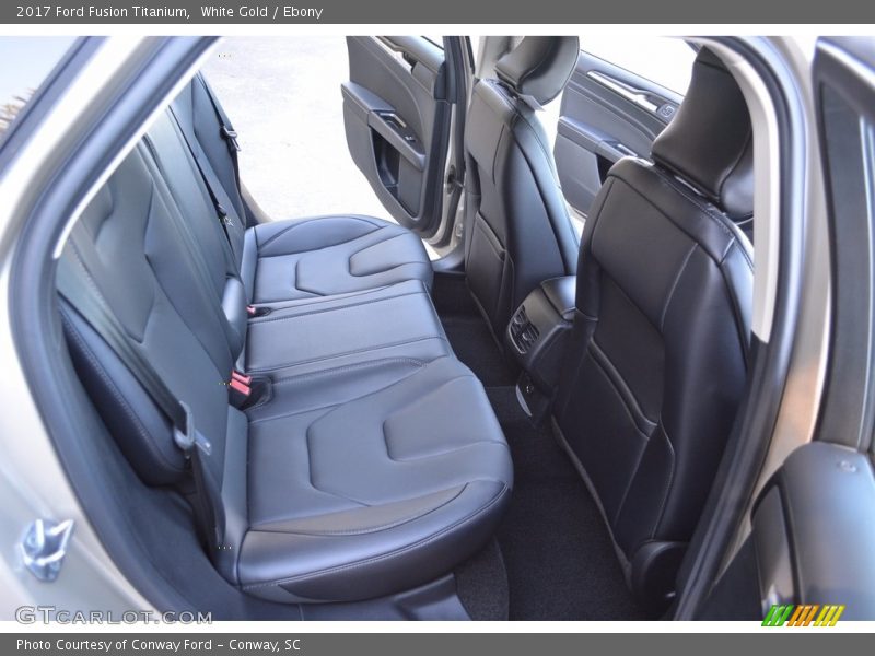 White Gold / Ebony 2017 Ford Fusion Titanium