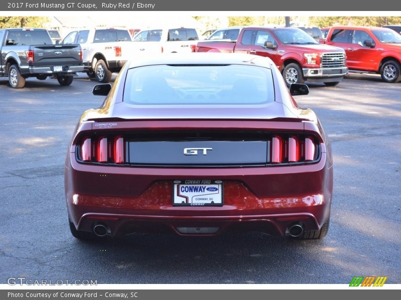 Ruby Red / Ebony 2017 Ford Mustang GT Coupe