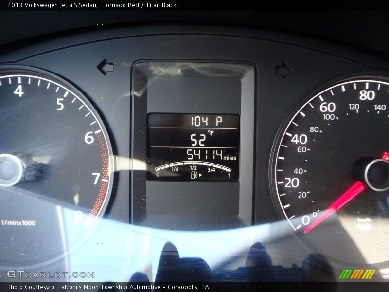 Tornado Red / Titan Black 2013 Volkswagen Jetta S Sedan