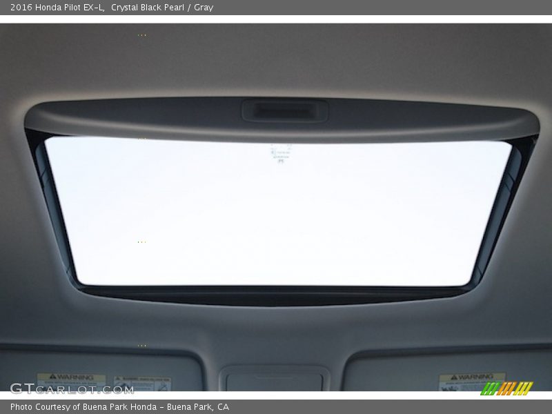 Crystal Black Pearl / Gray 2016 Honda Pilot EX-L
