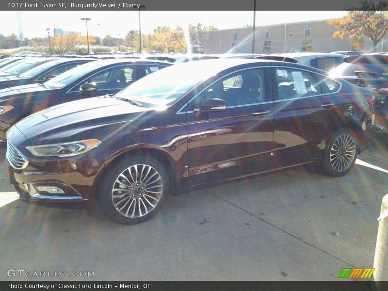 Burgundy Velvet / Ebony 2017 Ford Fusion SE