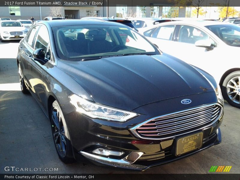 Shadow Black / Ebony 2017 Ford Fusion Titanium AWD