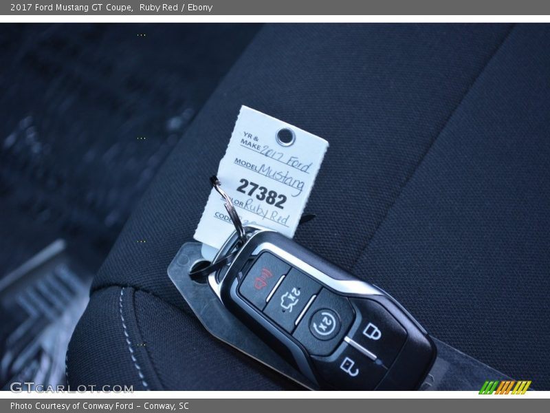 Ruby Red / Ebony 2017 Ford Mustang GT Coupe