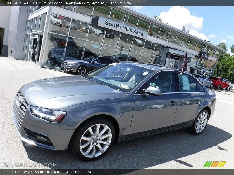 Monsoon Gray Metallic / Titanium Gray 2013 Audi A4 2.0T quattro Sedan