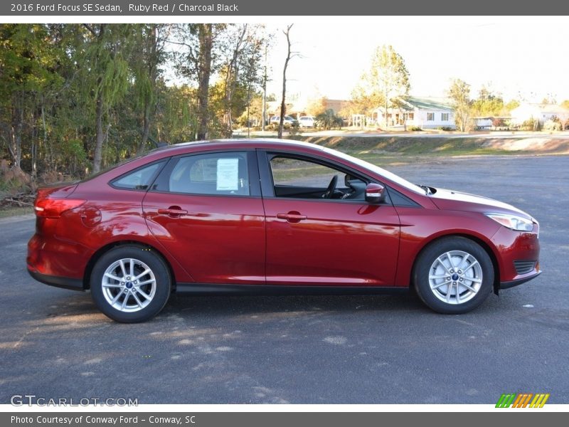 Ruby Red / Charcoal Black 2016 Ford Focus SE Sedan