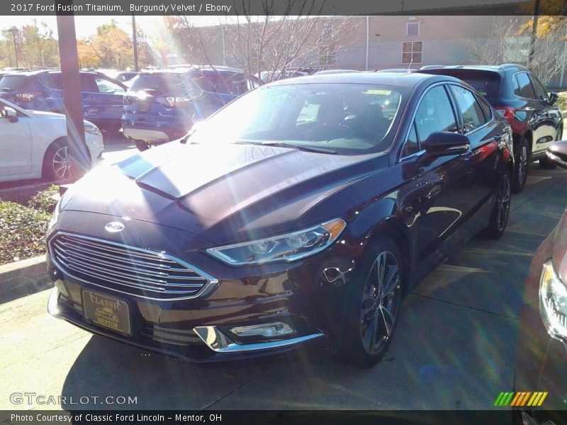 Burgundy Velvet / Ebony 2017 Ford Fusion Titanium