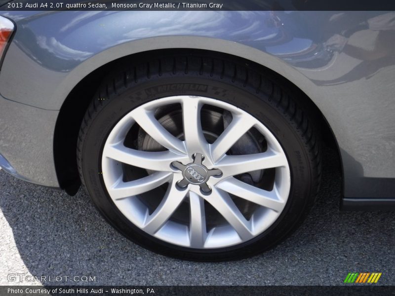 Monsoon Gray Metallic / Titanium Gray 2013 Audi A4 2.0T quattro Sedan
