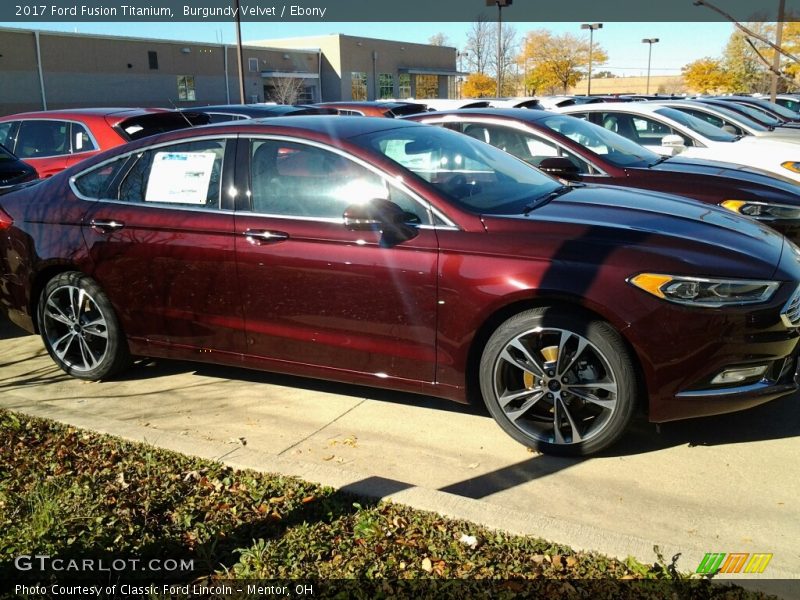Burgundy Velvet / Ebony 2017 Ford Fusion Titanium