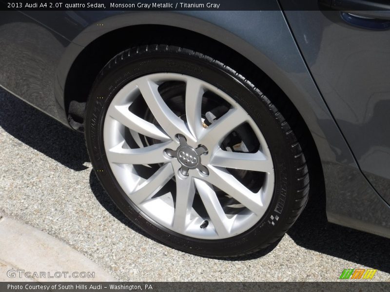 Monsoon Gray Metallic / Titanium Gray 2013 Audi A4 2.0T quattro Sedan